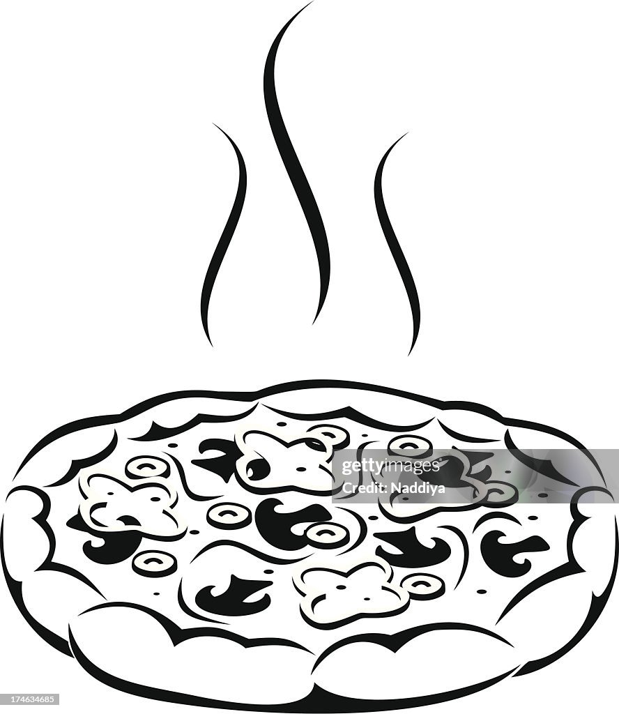 Pizza Silueta Vector Negro Ilustración de stock - Getty Images Pizza Silueta Vector Negro Ilustración de stock - Getty Images