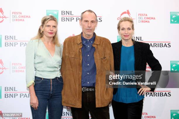Svetlana Zill, Marlon Richards and Alexis Bloom attend a photocall for the movie "Catching Fire: The Story Of Anita Pallenberg" during the 18th Rome...