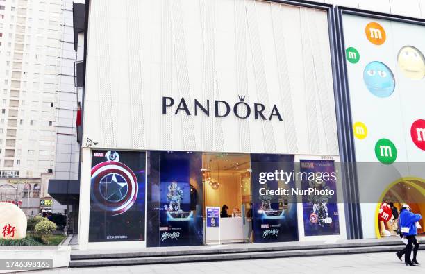 Danish jewelry brand PANDORA store on the pedestrian street of Nanjing Road in Shanghai, China, October 22, 2023.