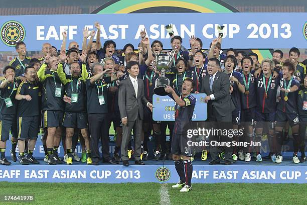 Trophy Presentation Eaff East Asian Cup 2013 Photos and Premium High