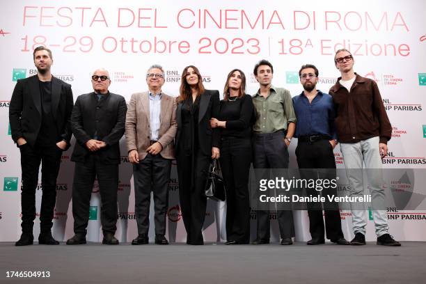 Yannis Dimolitsas, Paolo Del Brocco, Monica Bellucci, Eleonora Pratelli, Samy Boudiaf and guests attend a photocall for the movie "Maria Callas:...