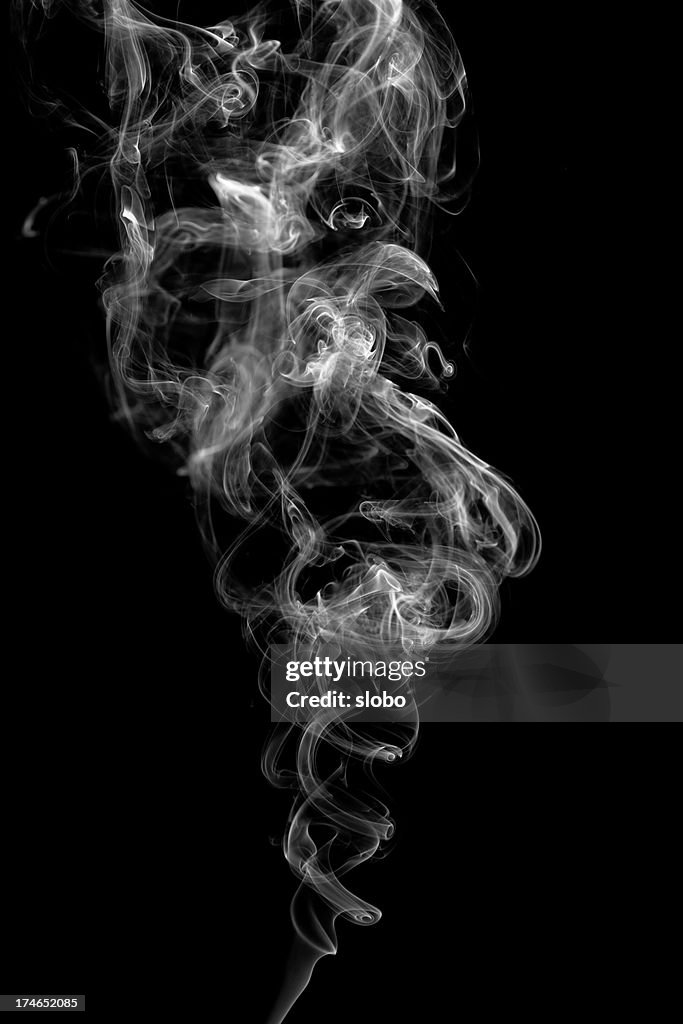 Smoke Abstract  On Black