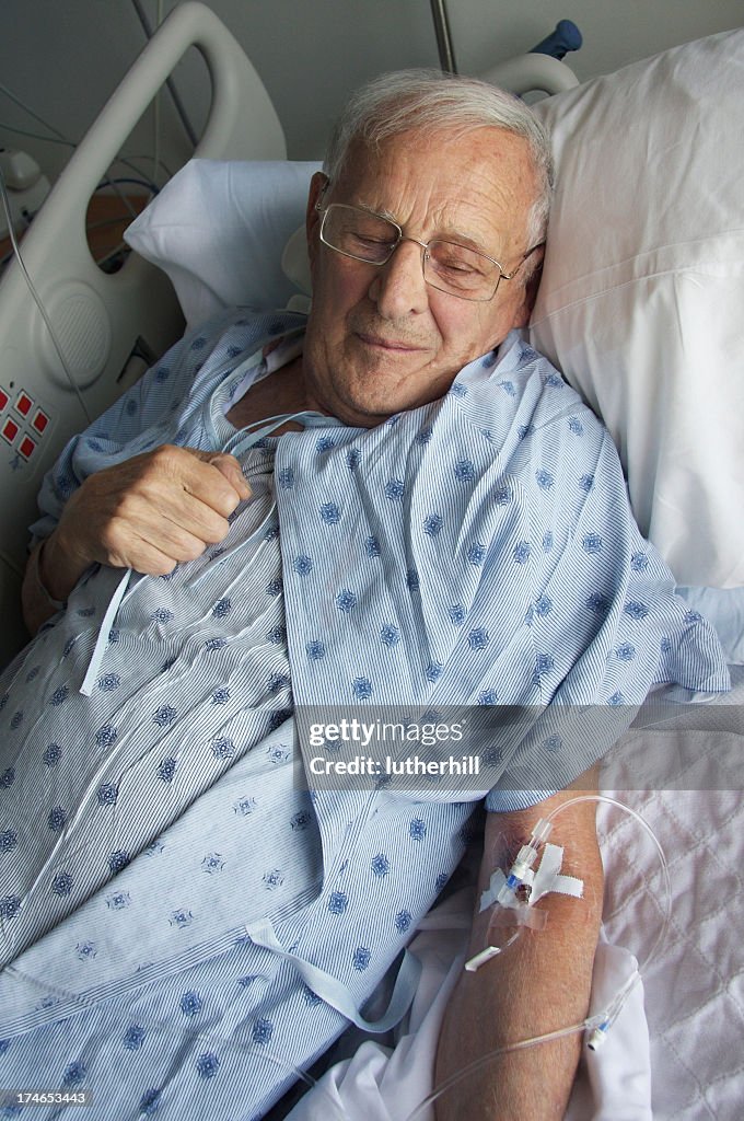 Hospital stay for elderly man