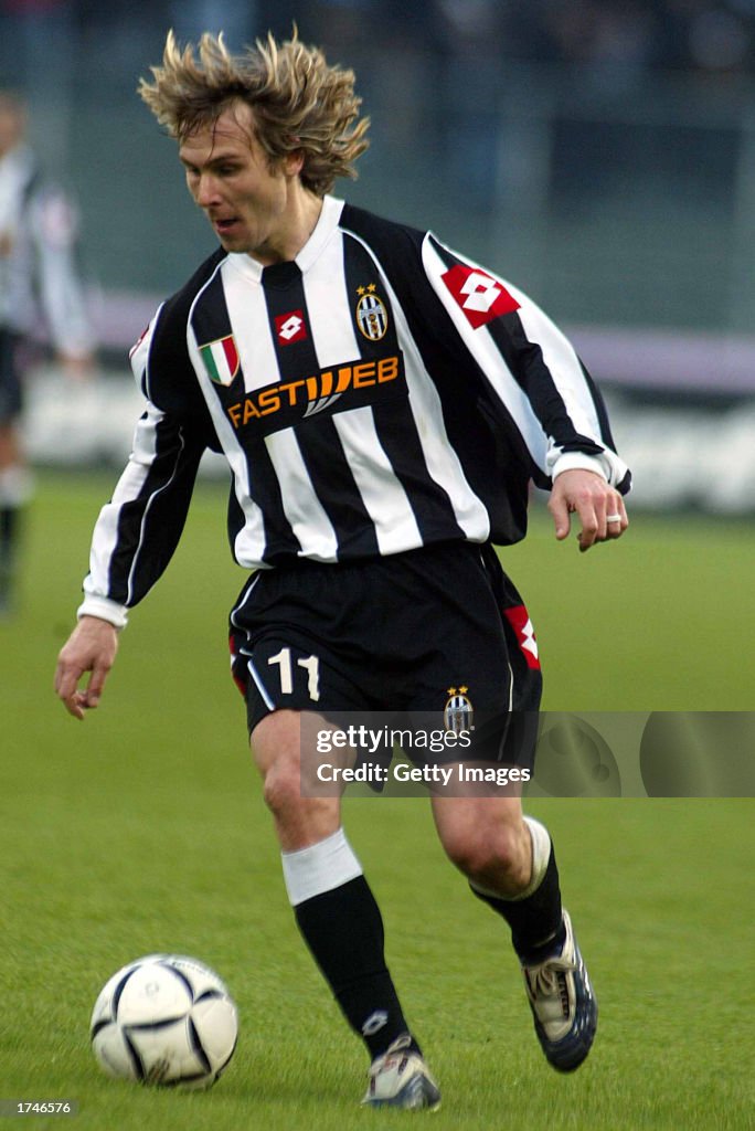 Pavel Nedved of Juventus in action 