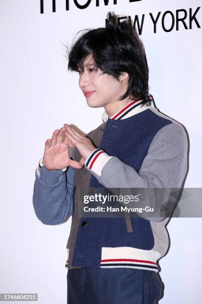 Taemin of South Korean boy band SHINee is seen at the 'Thom Browne' 20th Anniversary Special Exhibition at 10 Corso Como on October 20, 2023 in...