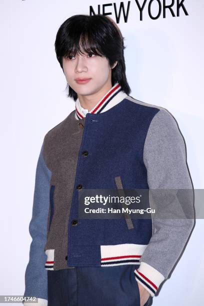 Taemin of South Korean boy band SHINee is seen at the 'Thom Browne' 20th Anniversary Special Exhibition at 10 Corso Como on October 20, 2023 in...