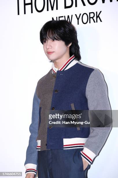 Taemin of South Korean boy band SHINee is seen at the 'Thom Browne' 20th Anniversary Special Exhibition at 10 Corso Como on October 20, 2023 in...
