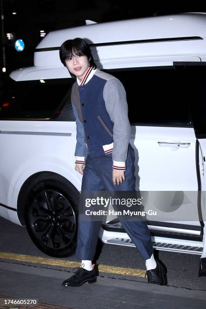 Taemin of South Korean boy band SHINee is seen at the 'Thom Browne' 20th Anniversary Special Exhibition at 10 Corso Como on October 20, 2023 in...