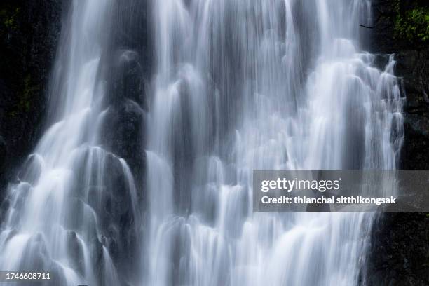 peaceful waterfall . - 色彩処理 ストックフォトと画像