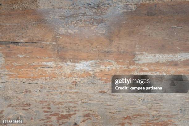 peeling old brown wood texture, abstract wooden background - plywood stock pictures, royalty-free photos & images