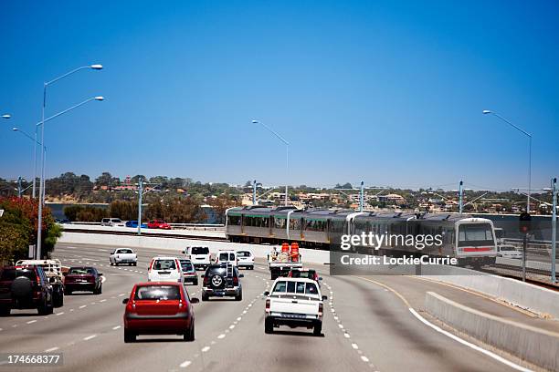 rush hour - perth australia stock-fotos und bilder