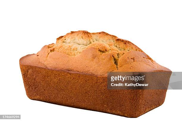 whole loaf of banana bread series - banana loaf stock pictures, royalty-free photos & images