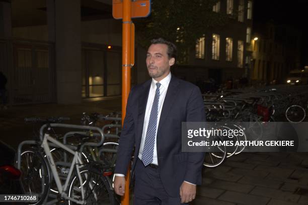 Dutch politician Thierry Baudet pictured before a lecture by Dutch politician Baudet organized by the Gent chapter of conservative Flemish...