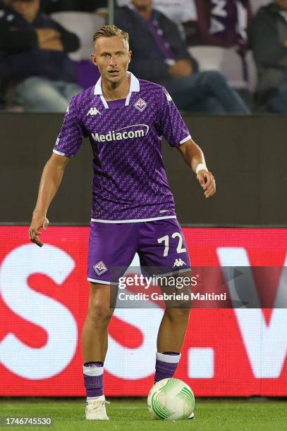 Antonin Barak of ACF Fiorentina in action during the match between of ACF Fiorentina and FC Cukaricki, Group F - Uefa Europa Conference League...