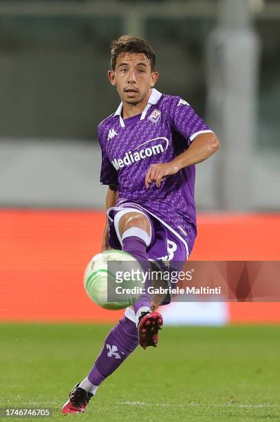 Maxime Lopez of ACF Fiorentina in action during the match between of ACF Fiorentina and FC Cukaricki, Group F - Uefa Europa Conference League 2023/24...