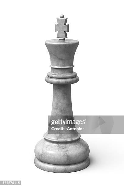 weiß mit king-size-bett - king chess piece stock-fotos und bilder