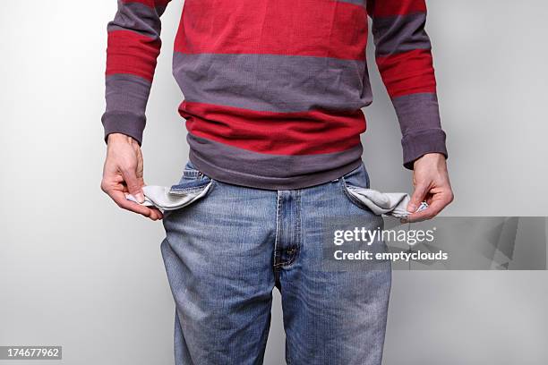 «ai não tem nenhum dinheiro " - bolso imagens e fotografias de stock