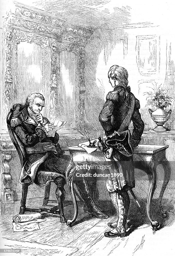 George Washington and Gilbert du Motier the Marquis de Lafayette