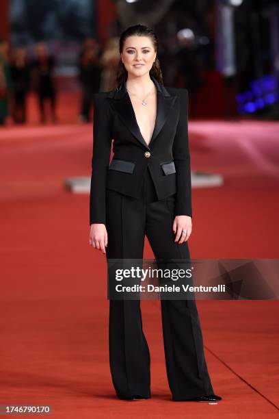 Sofia Panizzi attends a red carpet for the movie "Te L'Avevo Detto" & "The Zone Of Interest" during the 18th Rome Film Festival at Auditorium Parco...