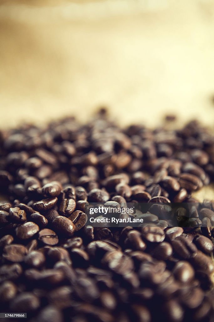 Rustic Coffee Crop with Copy Space