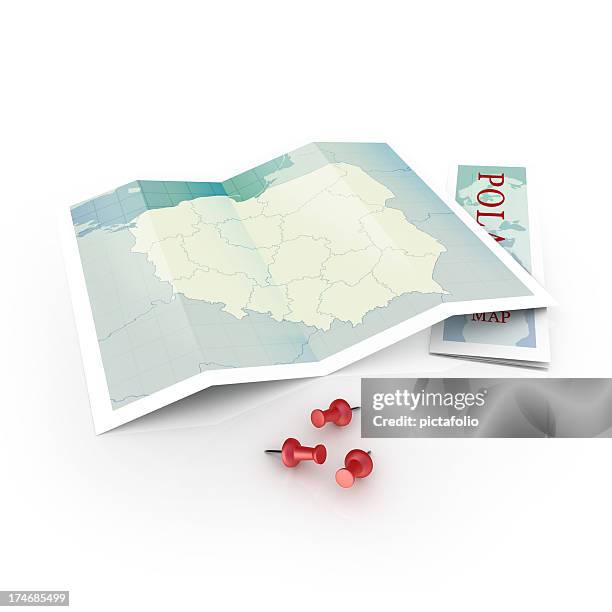 poland map - poland map stock pictures, royalty-free photos & images