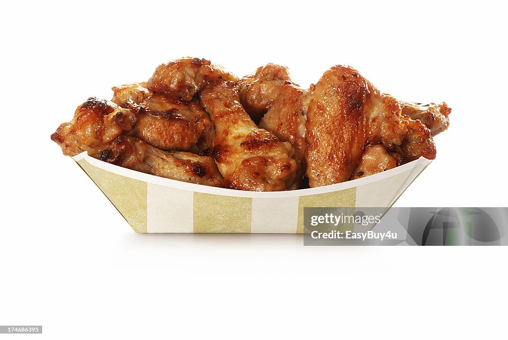 Asas de frango para viagem