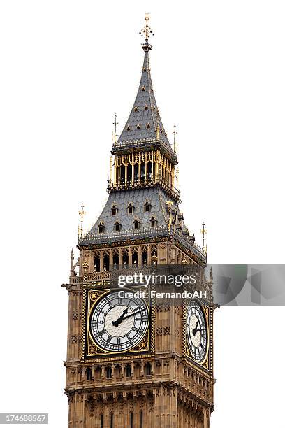 big ben aislado - big ben fotografías e imágenes de stock