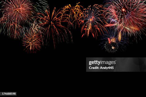 fireworks - firework display stock pictures, royalty-free photos & images