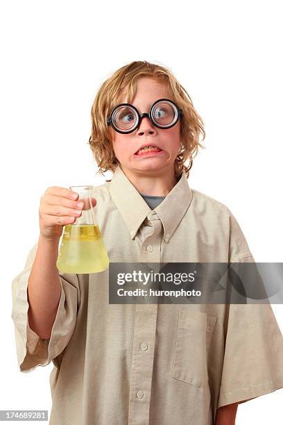 mad boy scientist - mad scientist stock pictures, royalty-free photos & images