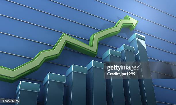 rising trend - economy stock pictures, royalty-free photos & images