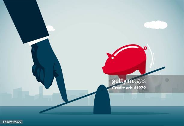 wealth transfer - hand pointing down stock illustrations