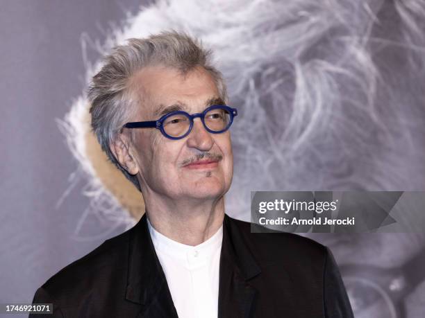 Wim Wenders attends the Lumiere Award Ceremony during the 15th Film Festival Lumiere on October 20, 2023 in Lyon, France.