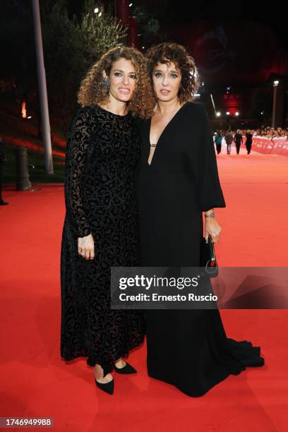 Ginevra Elkann and Valeria Golino attend a red carpet for the movie "Te L'Avevo Detto" & "The Zone Of Interest" during the 18th Rome Film Festival at...