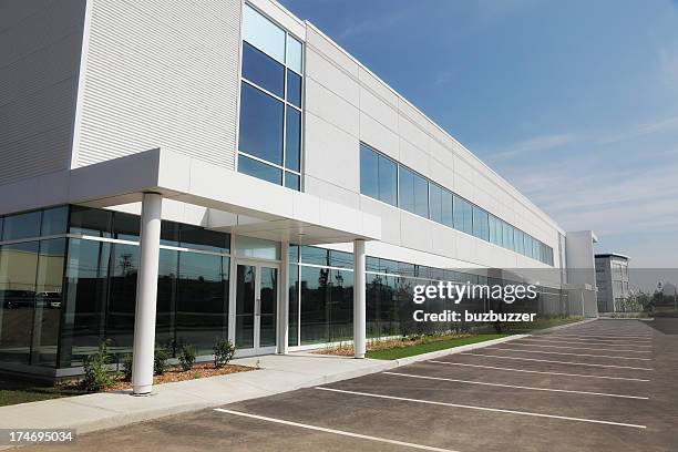 large and modern business entrance - generic location stock pictures, royalty-free photos & images