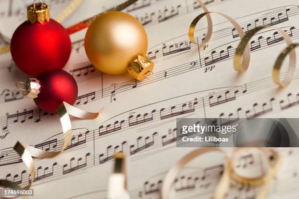 得点のクリスマス音楽 - christmas music ストックフォトと画像