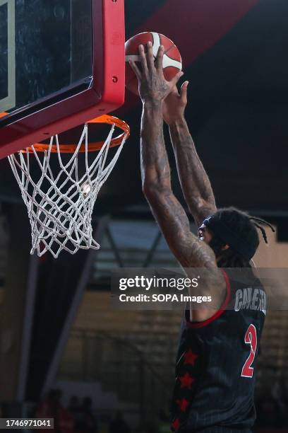 Willie Cauley-Stein of Itelyum Varese dunks during FIBA Europe Cup 2023/24 Regular Season Group I game between Itelyum Varese and BG Gottingen at...