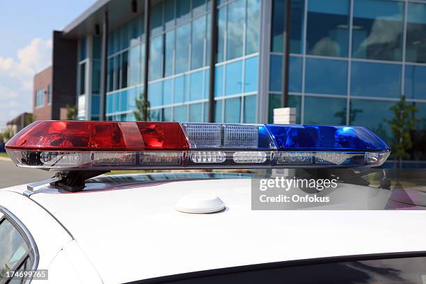 police car light bar - motor vehicle department stock pictures, royalty-free photos & images
