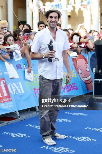 Sacha Baron Cohen attends 2013 Giffoni Film Festival blue carpet on July 28, 2013 in Giffoni Valle Piana, Italy.