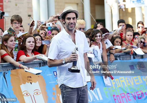 Sacha Baron Cohen attends 2013 Giffoni Film Festival blue carpet on July 28, 2013 in Giffoni Valle Piana, Italy.