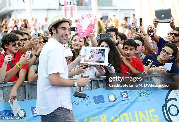 Sacha Baron Cohen attends 2013 Giffoni Film Festival blue carpet on July 28, 2013 in Giffoni Valle Piana, Italy.