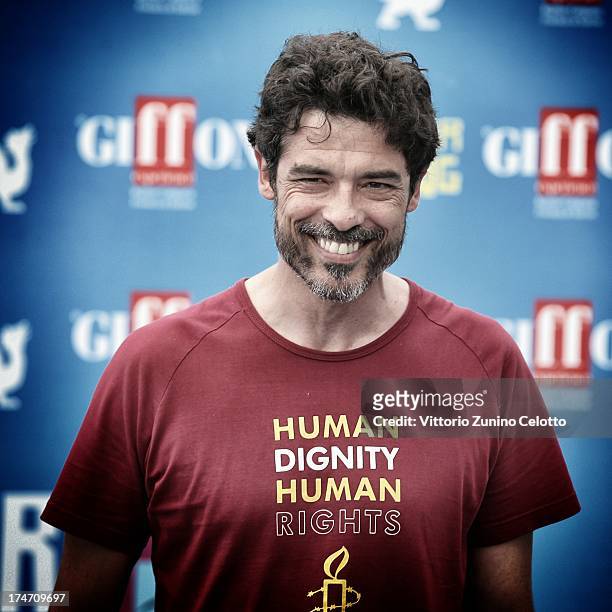 Alessandro Gassman attends attends 2013 Giffoni Film Festival photocall on July 28, 2013 in Giffoni Valle Piana, Italy.