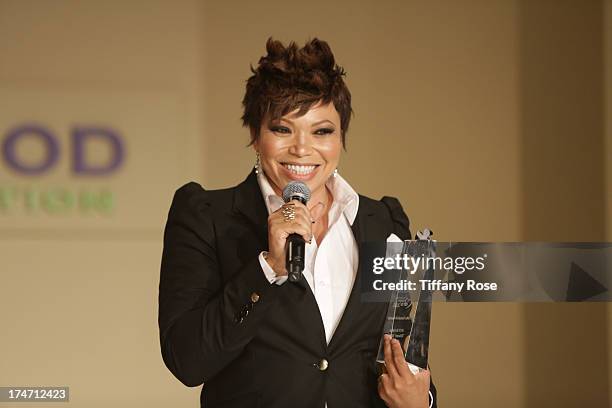 Honoree Tisha Campbell-Martin attends the 15th Annual DesignCare benefiting The HollyRod Foundation on July 27, 2013 in Malibu, California.