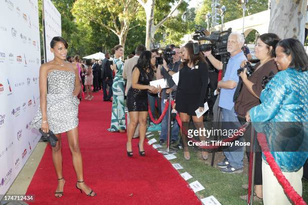 Actress Kearran Giovanni attends the 15th Annual DesignCare benefiting The HollyRod Foundation on July 27, 2013 in Malibu, California.
