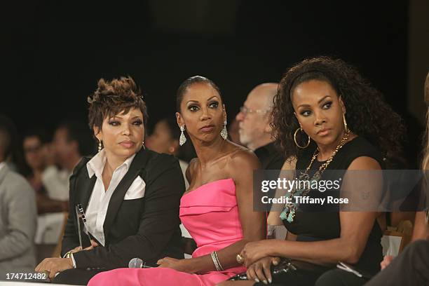 Actress Tisha Campbell-Martin, Holly Robinson Peete and Vivica A. Fox attends the 15th Annual DesignCare benefiting The HollyRod Foundation on July...
