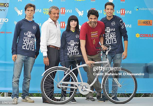 Alessandro Gassman attends 2013 Giffoni Film Festival photocall on July 28, 2013 in Giffoni Valle Piana, Italy.