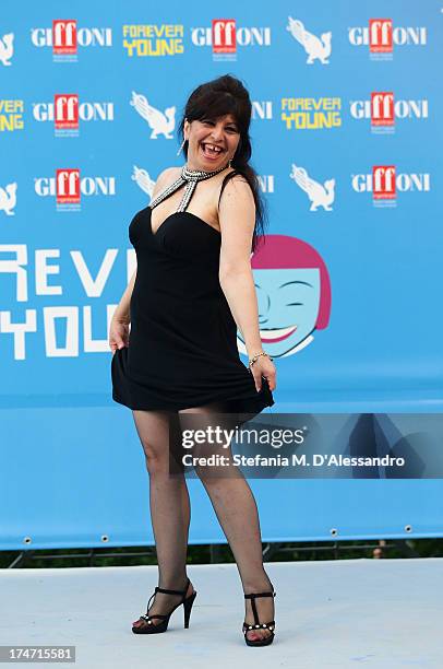Anna Maria Barbera attends 2013 Giffoni Film Festival photocall on July 28, 2013 in Giffoni Valle Piana, Italy.