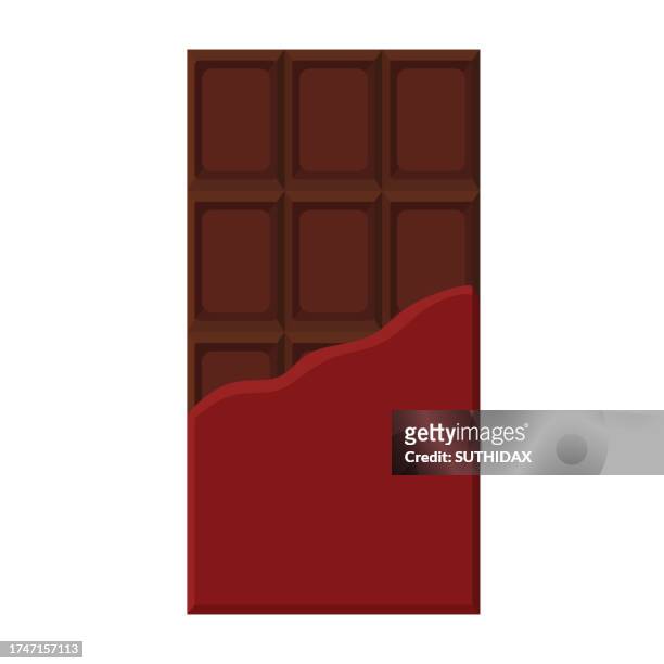 chocolate bar illustrations - milk chocolate stock illustrations
