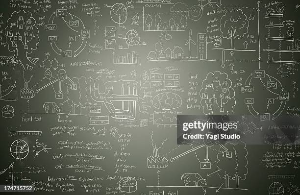 picture and formulas - blackboard stock pictures, royalty-free photos & images