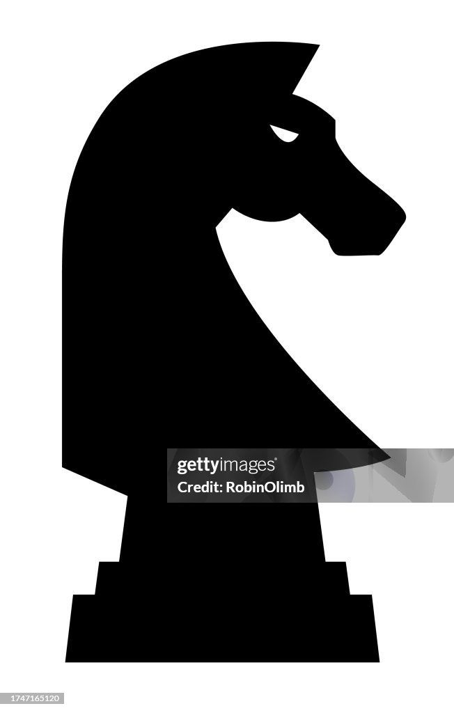 Pezzo degli scacchi del cavaliere moderno