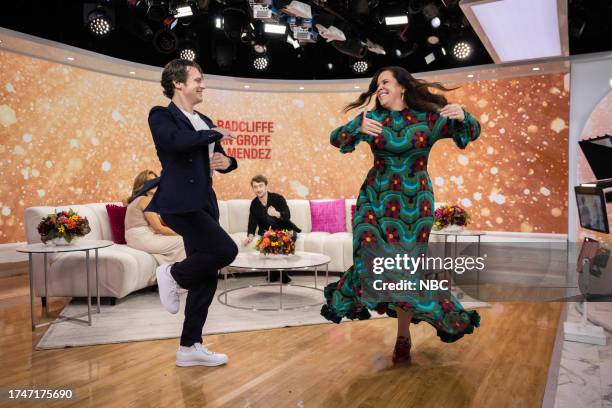 Hoda Kotb, Jenna Bush Hager, Daniel Radcliffe, Jonathan Groff and Lindsay Mendez on Thursday, October 26, 2023 --